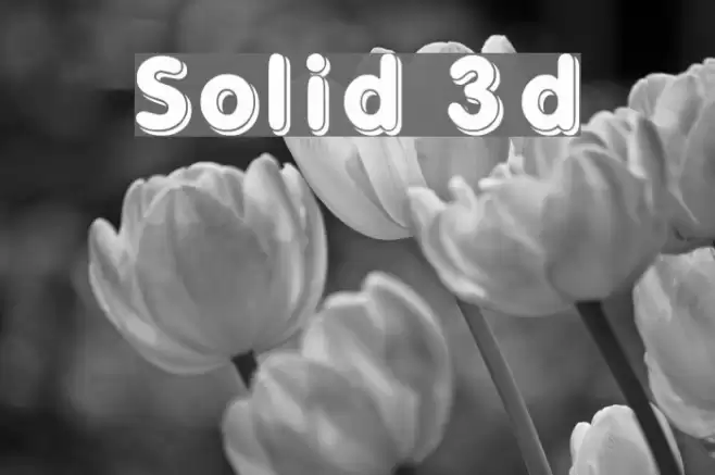 Solid 3d Font examples