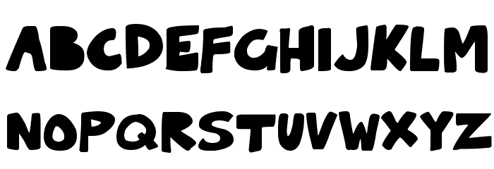Solid Cartoonlings Font LOWERCASE