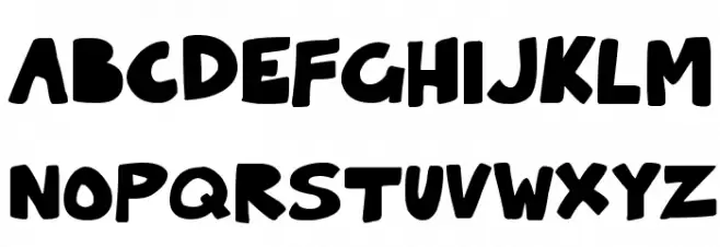 Solid Cartoonlings Font LOWERCASE