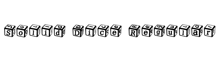 Solid Dice Regular  Free Fonts Download