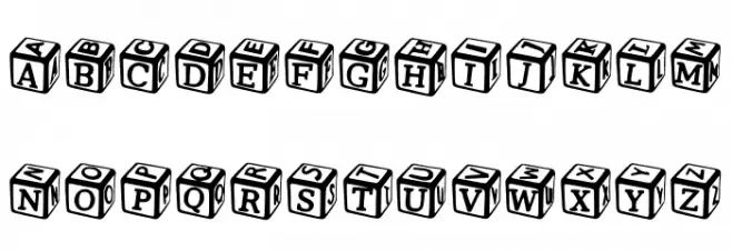 Solid Dice Regular Schriftart Groß