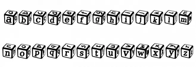 Solid Dice Regular フォント 小文字