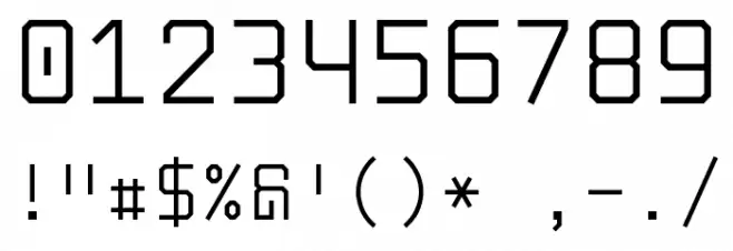 Solid Mono フォント その他の文字