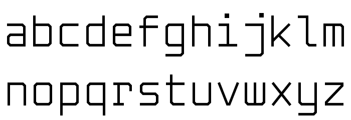 Solid Mono Font LOWERCASE