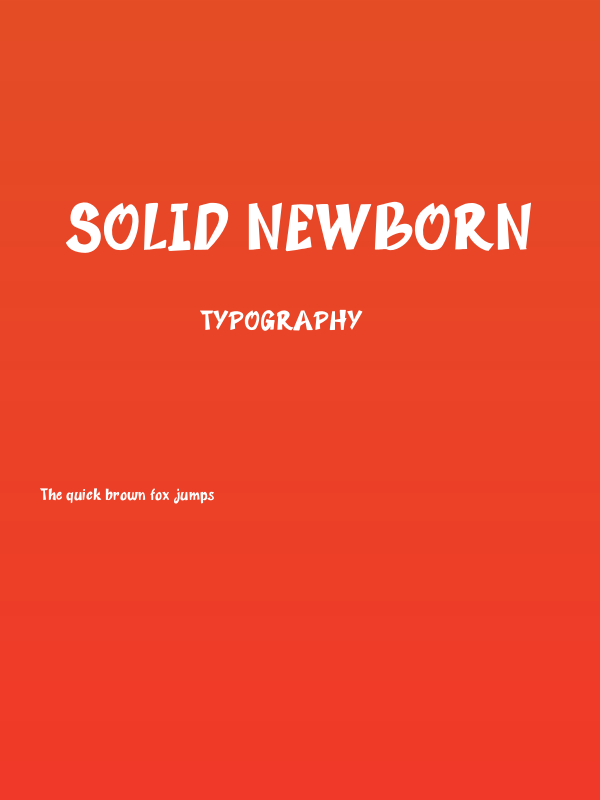 Solid Newborn Poster