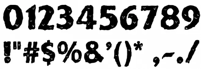 Solid Ooky Font OTHER CHARS