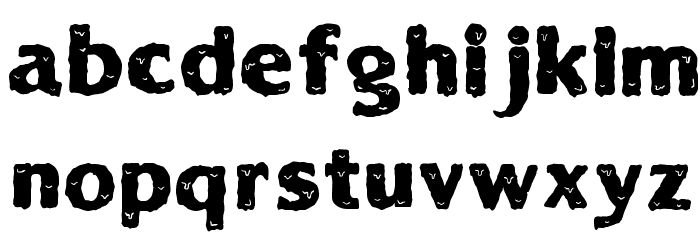 Solid Ooky Font LOWERCASE