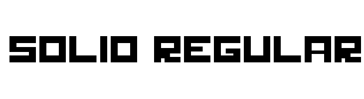 Solid Regular Font