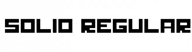Solid Regular  font caratteri gratis