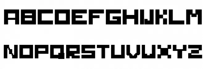 Solid Regular Font LOWERCASE