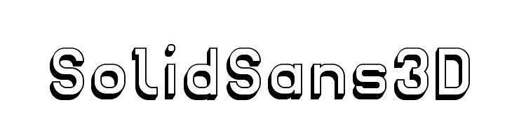 Solid Sans 3D  baixar fontes gratis