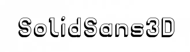 Solid Sans 3D  Descarca Fonturi Gratis