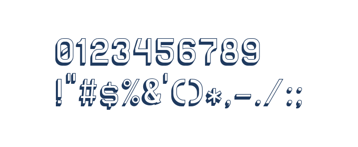 Solid Sans 3D Other Characters