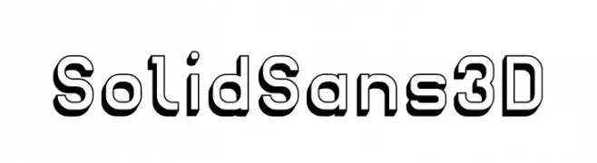 Solid Sans 3D  Descarca Fonturi Gratis