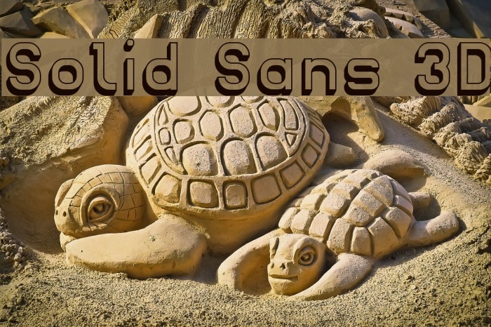 Solid Sans 3D Example 1