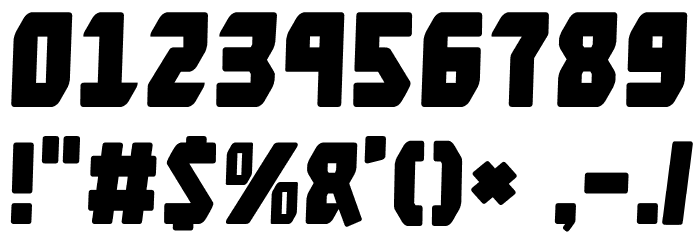 Solid Soldier Font OTHER CHARS