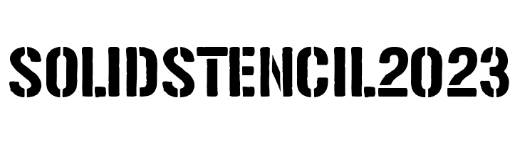 Solid Stencil 2023 Polices