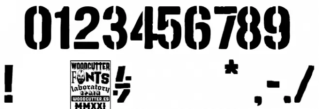 Solid Stencil 2023 フォント その他の文字