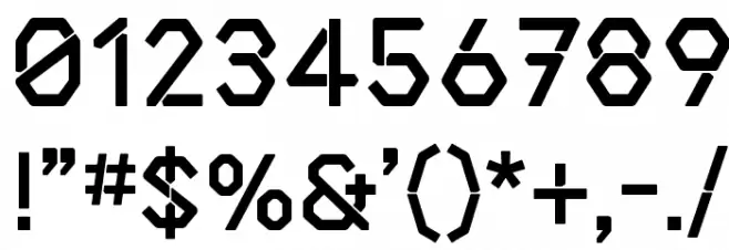 Solid Font OTHER CHARS