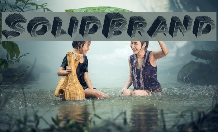 SolidBrand Font examples