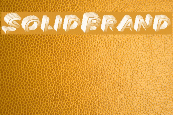 SolidBrand Font examples