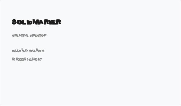 SolidMarker Business Card