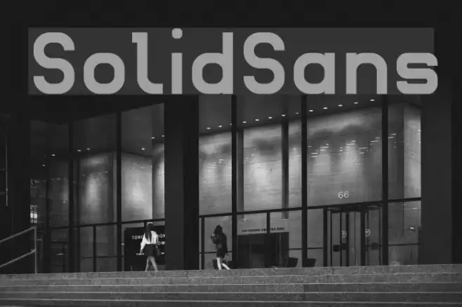 SolidSans Font examples