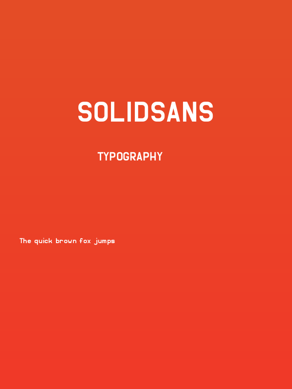 SolidSans Poster