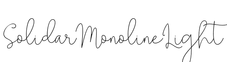 Solidar Monoline Light  Descarca Fonturi Gratis