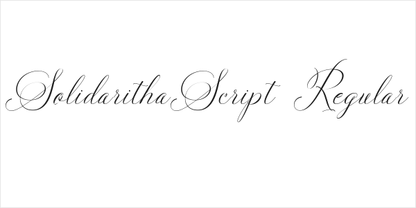 SolidarithaScript-Regular Logo