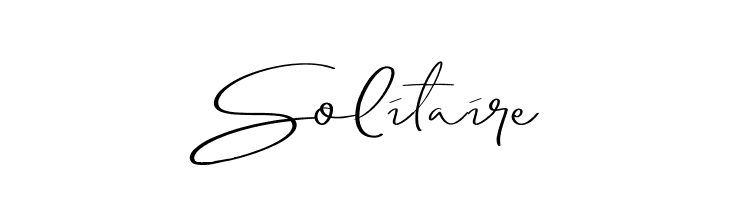 Solitaire Font
