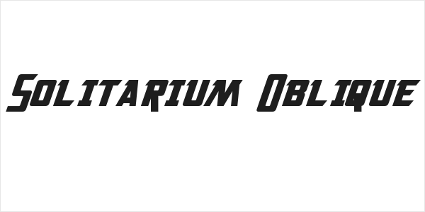 Solitarium Oblique Logo