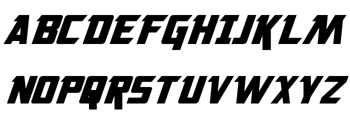 Solitarium Oblique Font LOWERCASE