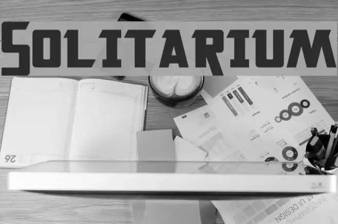 Solitarium Font examples