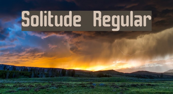 Solitude Regular Example 3