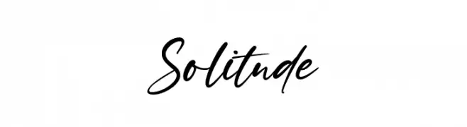 Solitude  नि: शुल्क फ़ॉन्ट्स डाउनलोड