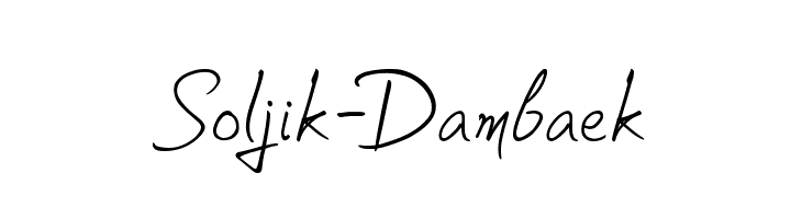 Soljik-Dambaek Font