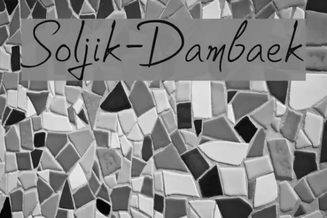 Soljik-Dambaek Font examples