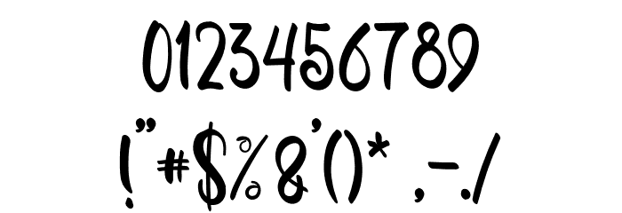 SollafiaRegular Font OTHER CHARS