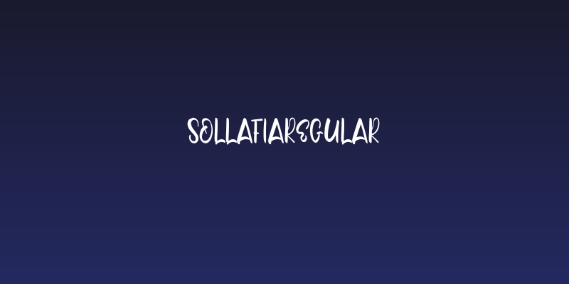 SollafiaRegular Social Header