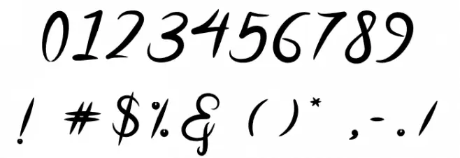 Sollasy Font OTHER CHARS