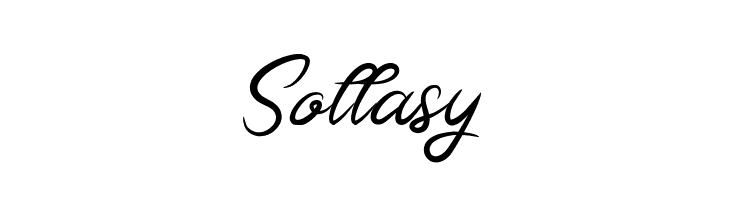 Sollasy  font caratteri gratis