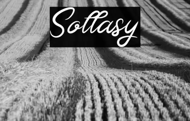 Sollasy Font examples