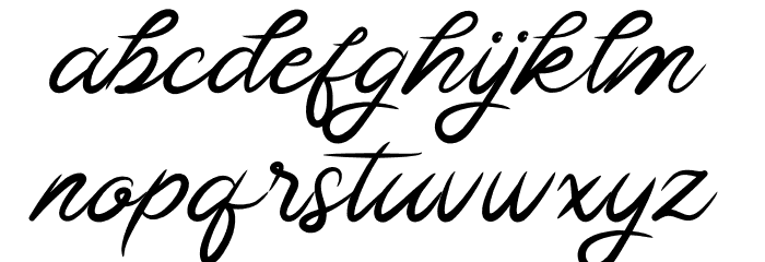 Sollasy Font LOWERCASE