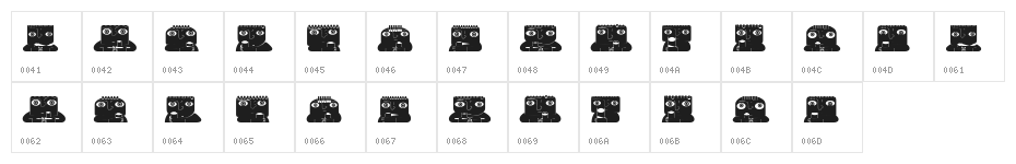 Solo Drinker Regular Character Map
