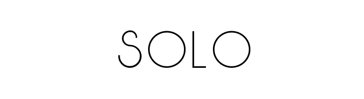 Solo  免费字体下载