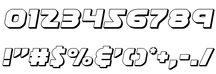 Soloist 3D Font OTHER CHARS