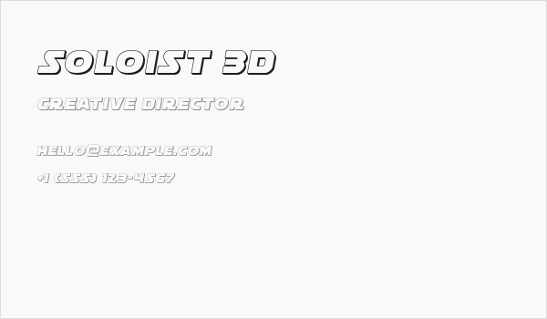 Soloist 3D Business Card