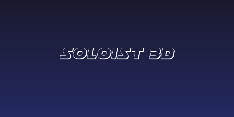 Soloist 3D Social Header