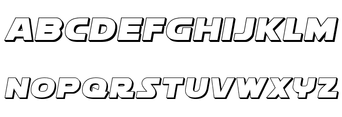 Soloist 3D Font LOWERCASE